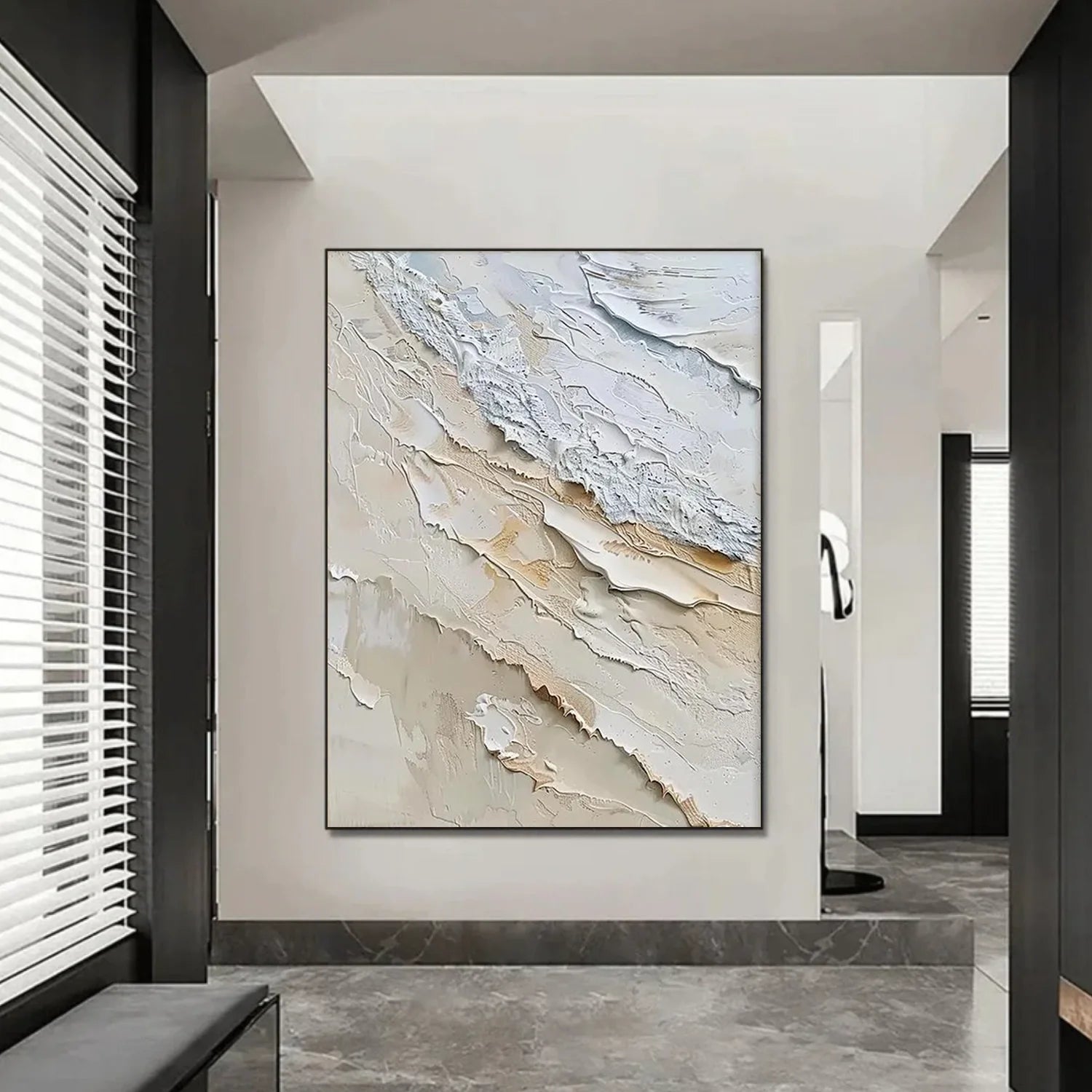 Sea & Sky Abstract Textured Wall Art #MS205
