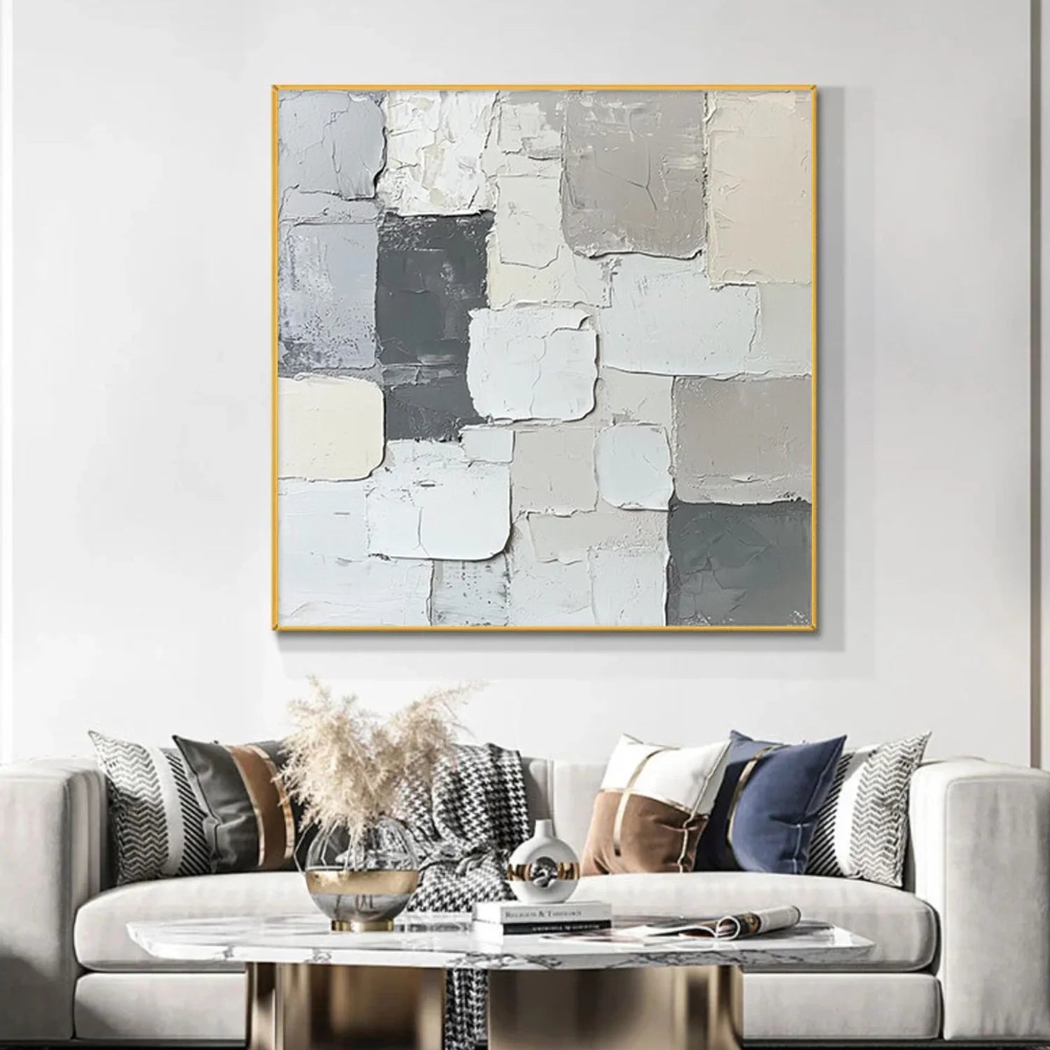 Minimalist Textured Canvas Art #MM337
