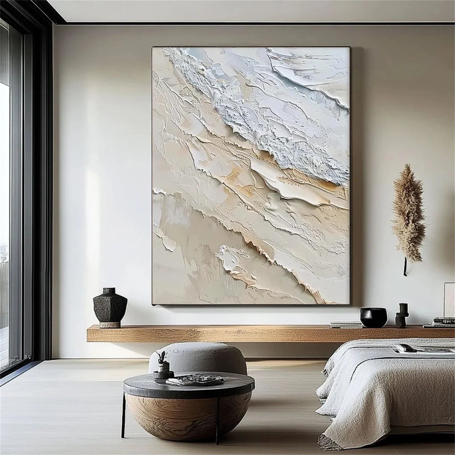Sea & Sky Abstract Textured Wall Art #MS205