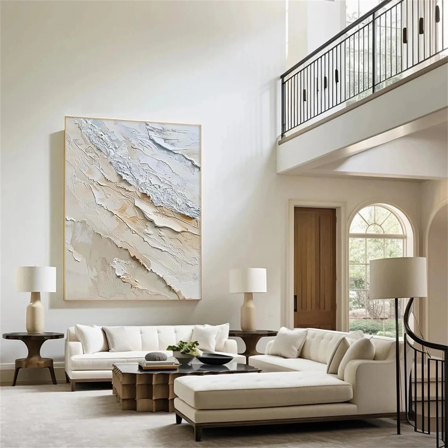 Sea & Sky Abstract Textured Wall Art #MS205