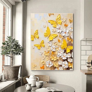 Flower & Tree Abstract Textured Wall Art #ML085