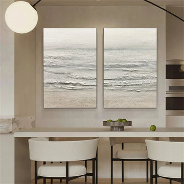 Sea & Sky Abstract Textured Wall Art Set of 2 #MS203