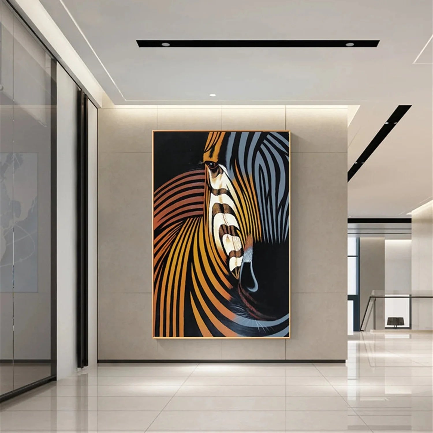 Colorful Abstract Animal Wall Art #AL067
