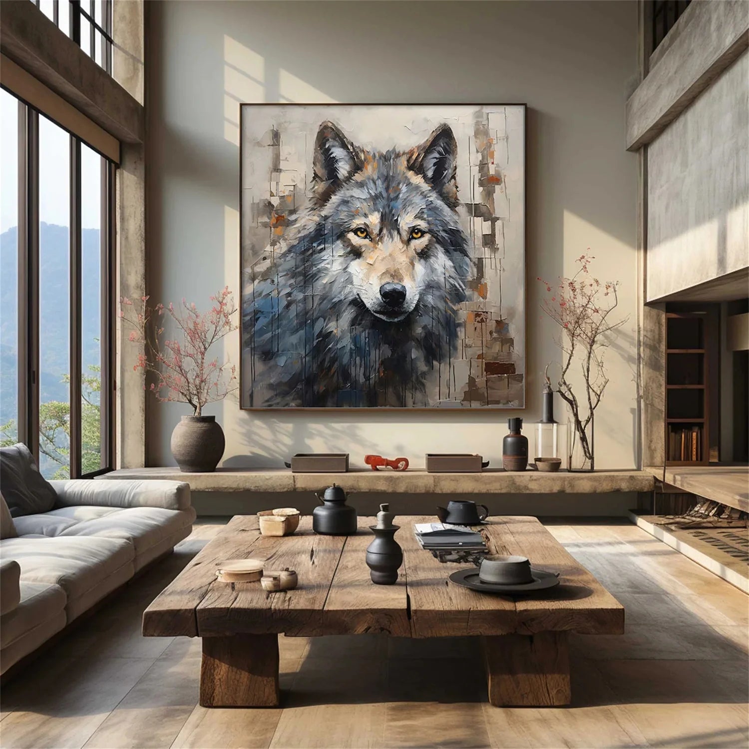 Colorful Abstract Animal Wall Art #AL077