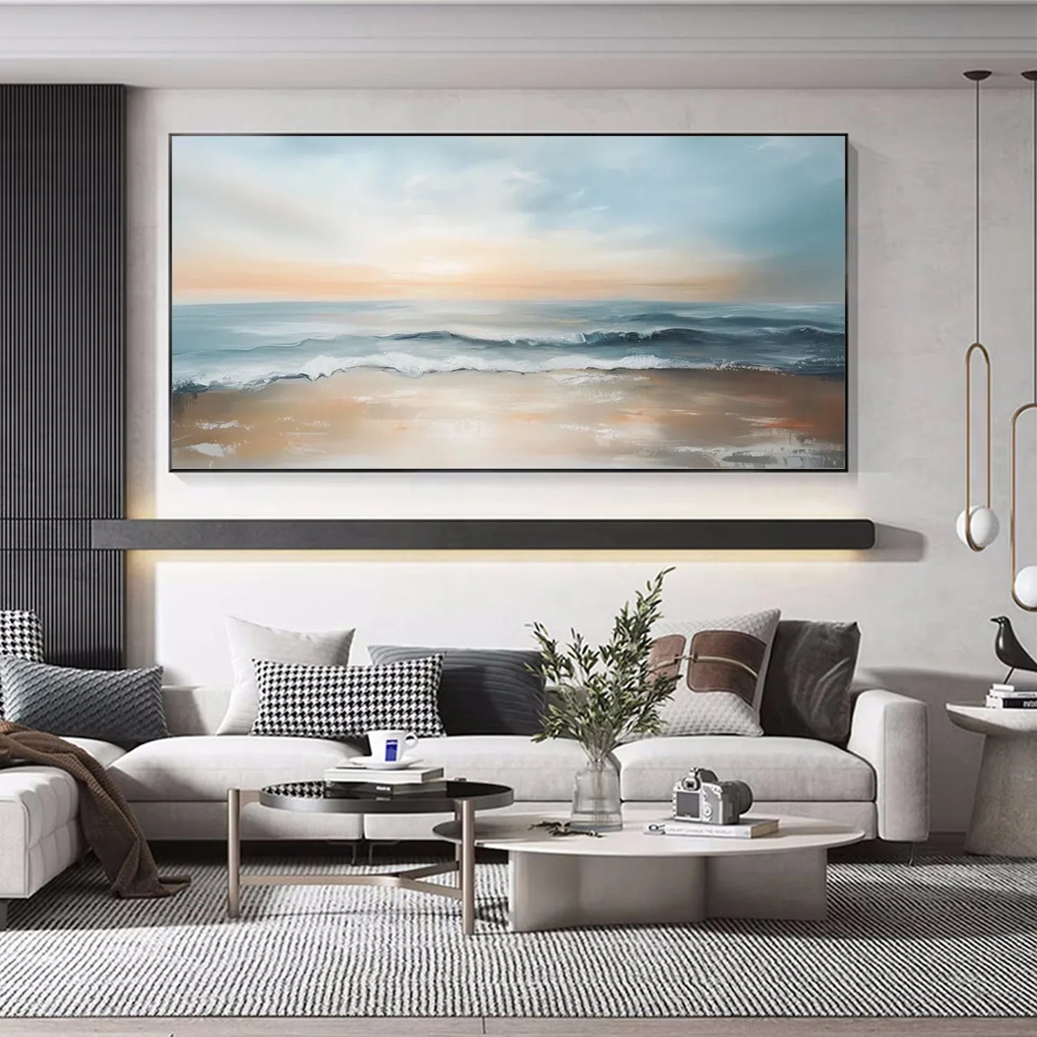 Sea & Sky Abstract Wall Art #MS136