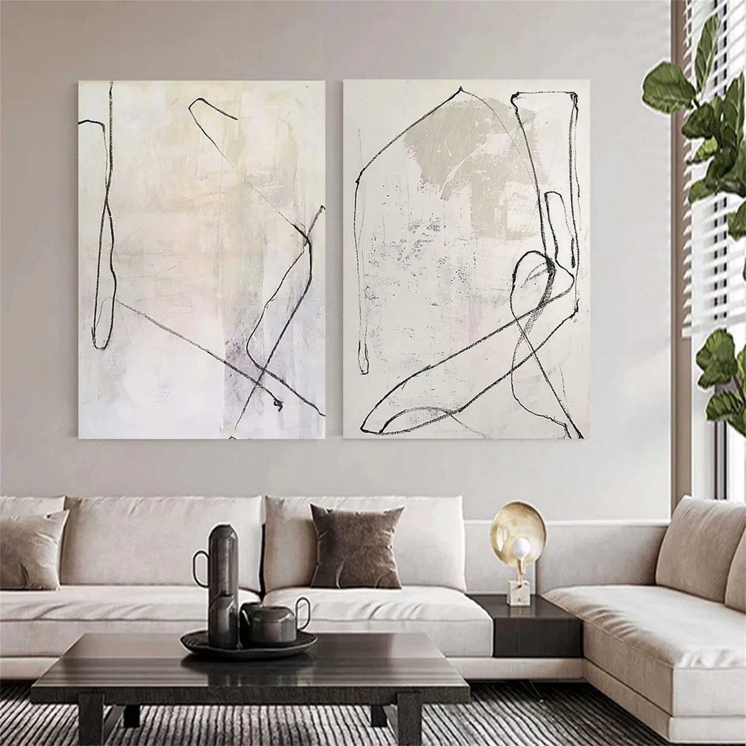 Abstract Tranquility Set of 2 #WS113