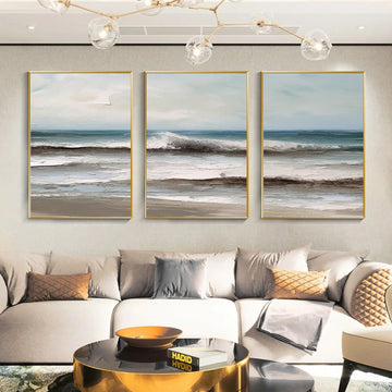Sea & Sky Textured Art Set of 3 #MS109