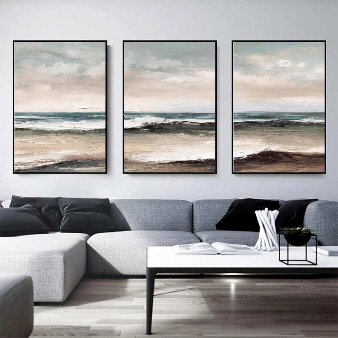 Sea & Sky Textured Art Set of 3 #MS110