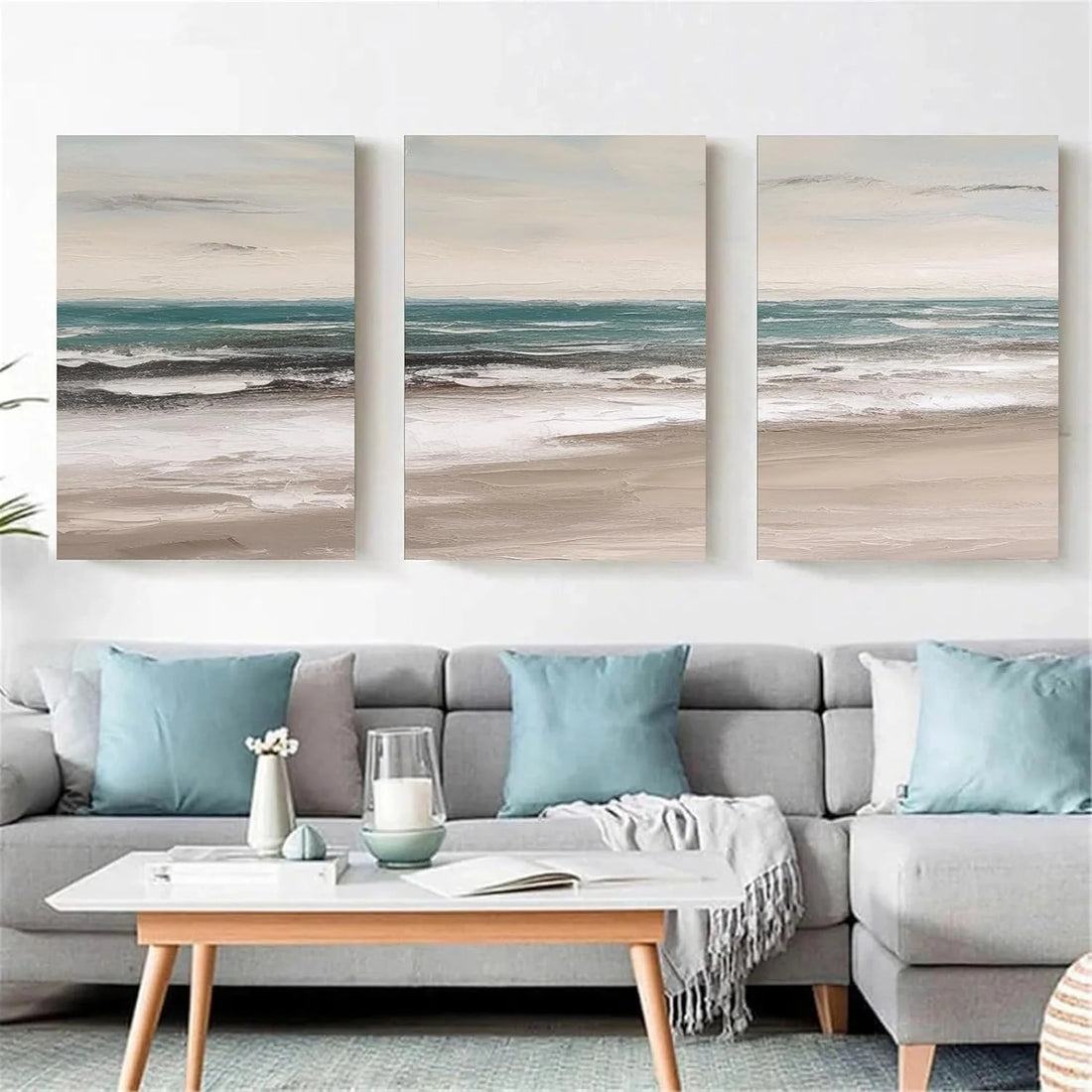 Sea & Sky Textured Art Set of 3 #MS108