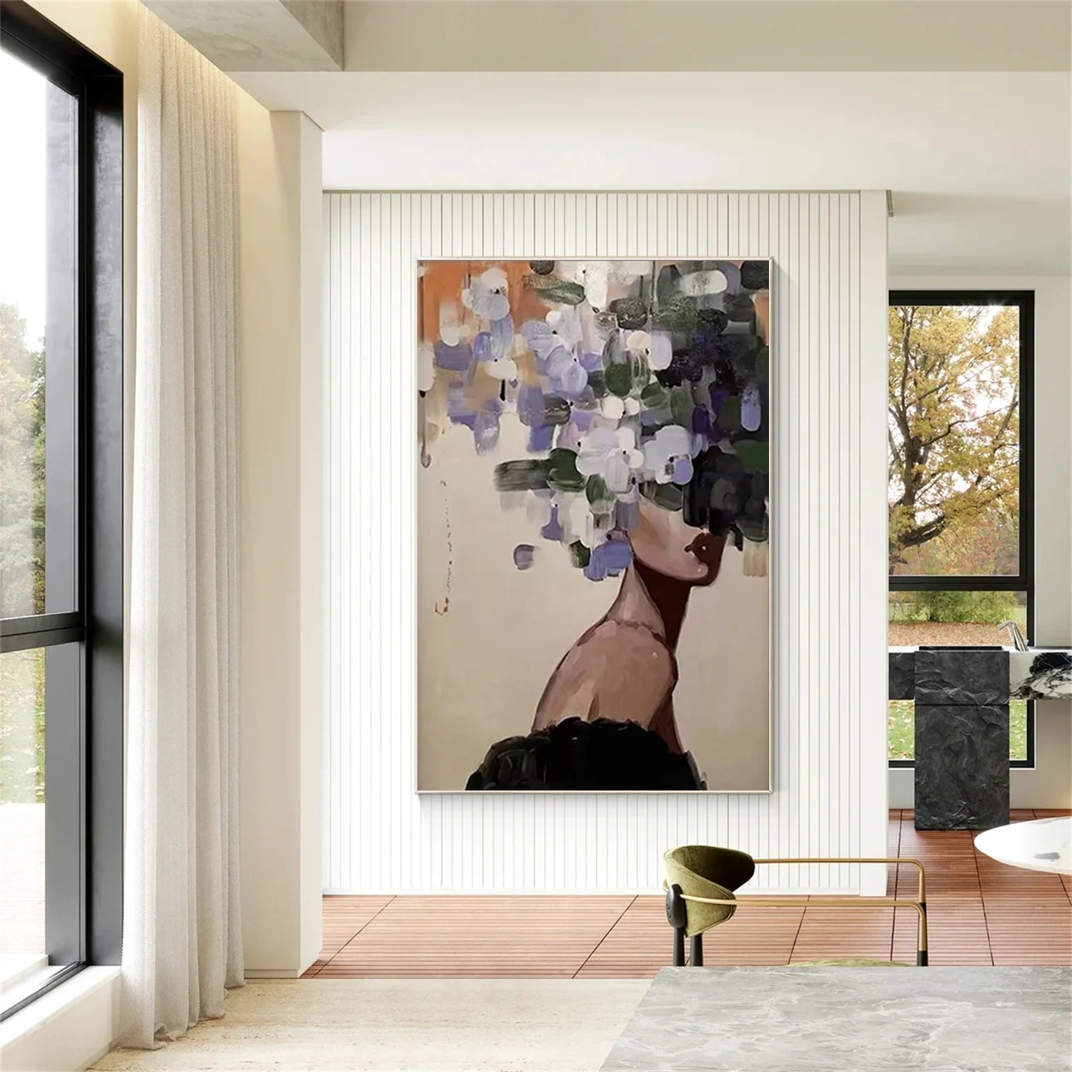 Abstract Portrait Colorful Painting #AP038