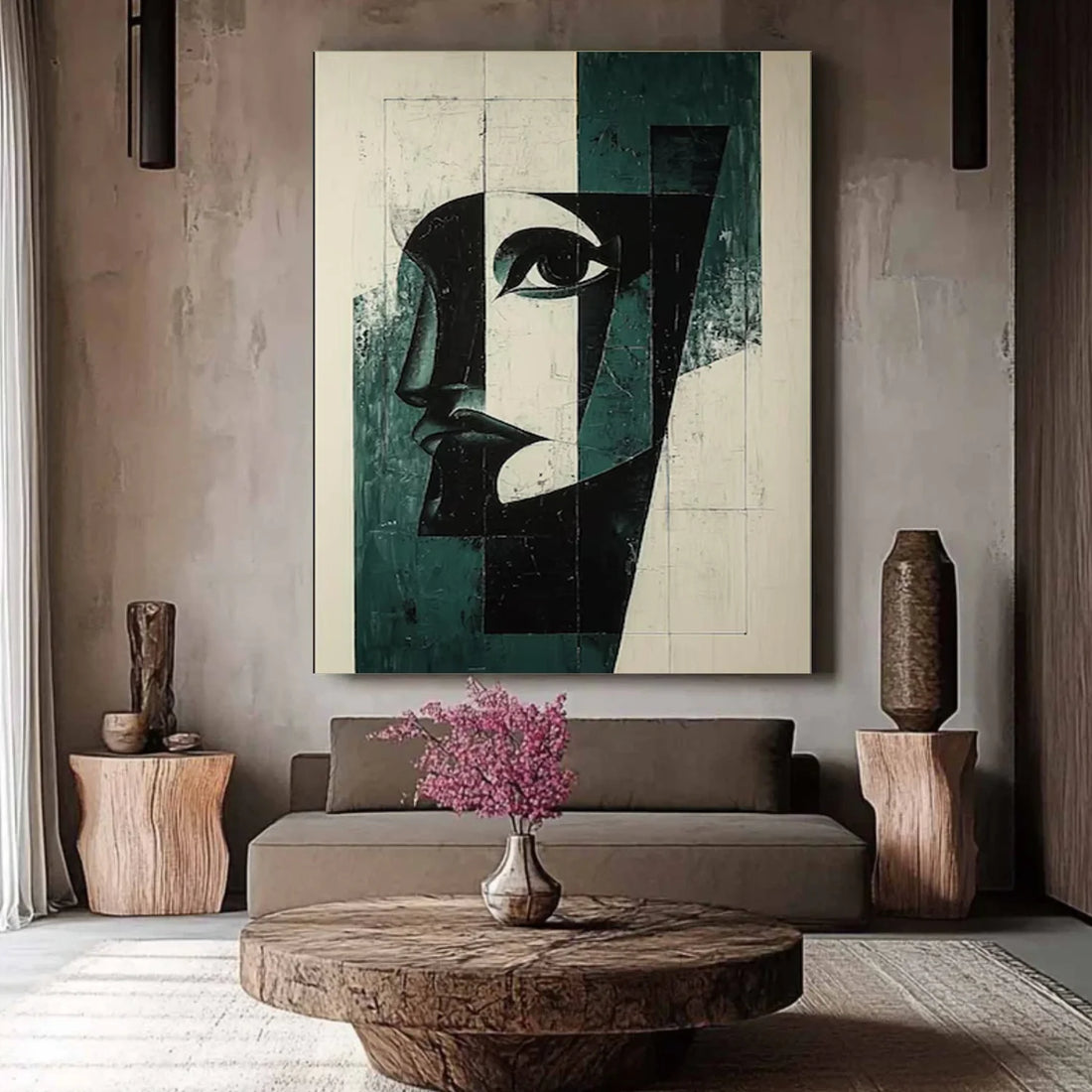 Abstract Portrait Wall Art #AP097