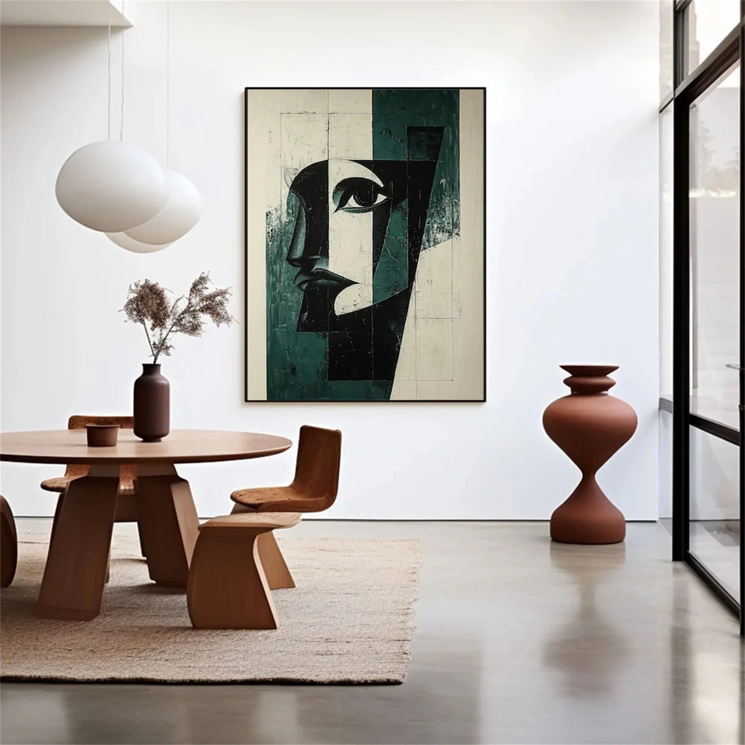 Abstract Portrait Wall Art #AP097