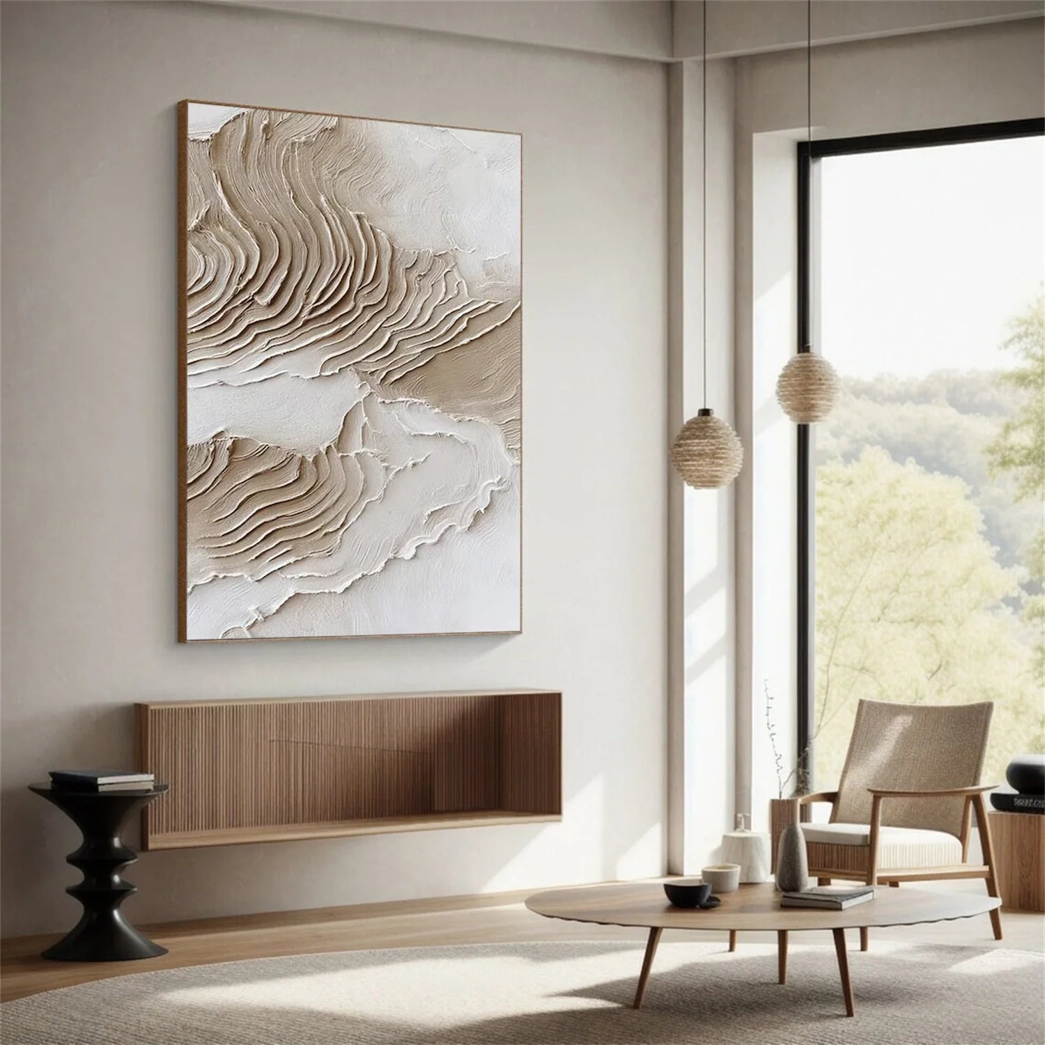 Minimalist Textured Canvas Art #MM295