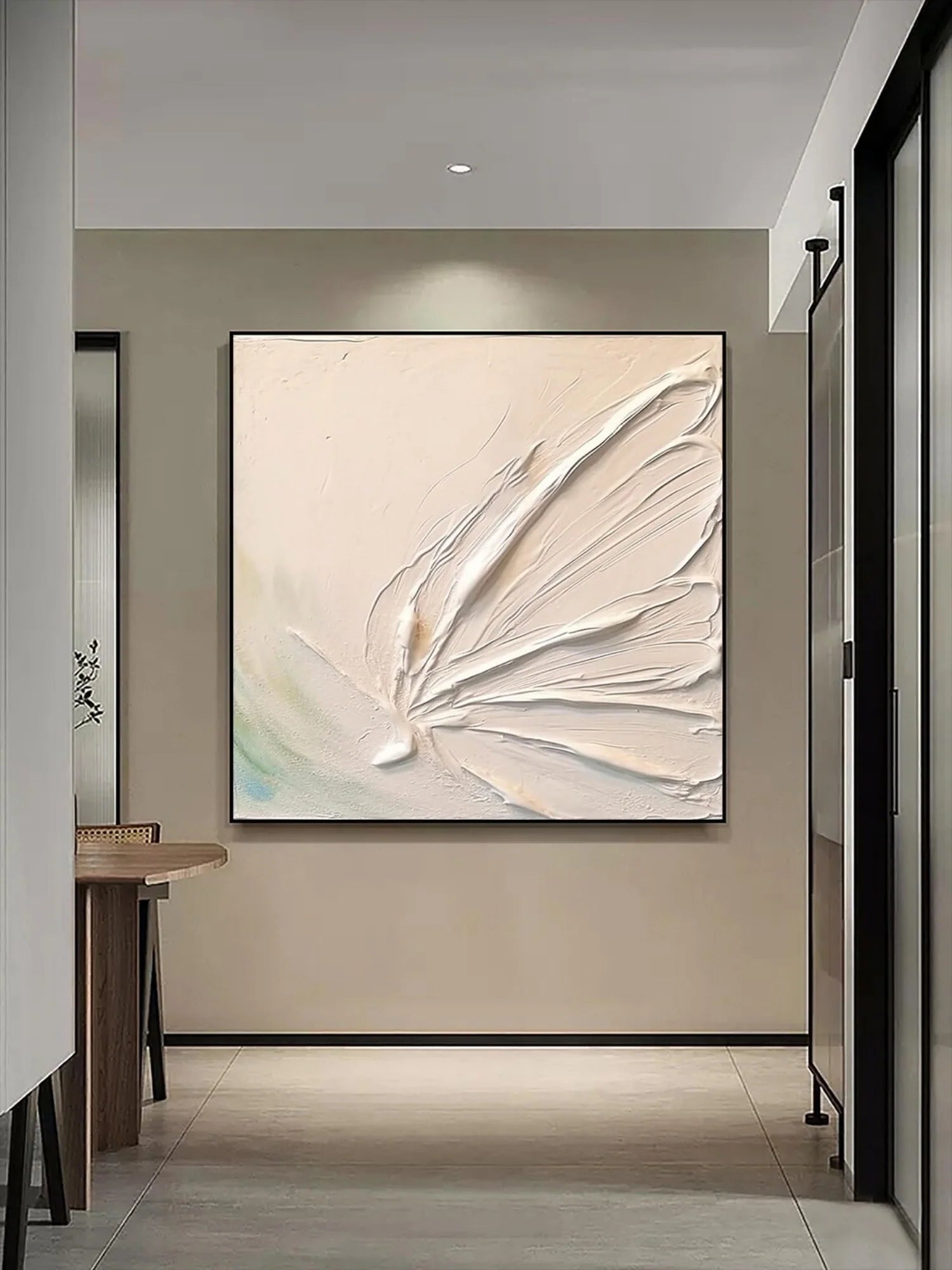 Beige Minimalistic Textured Art #MM214