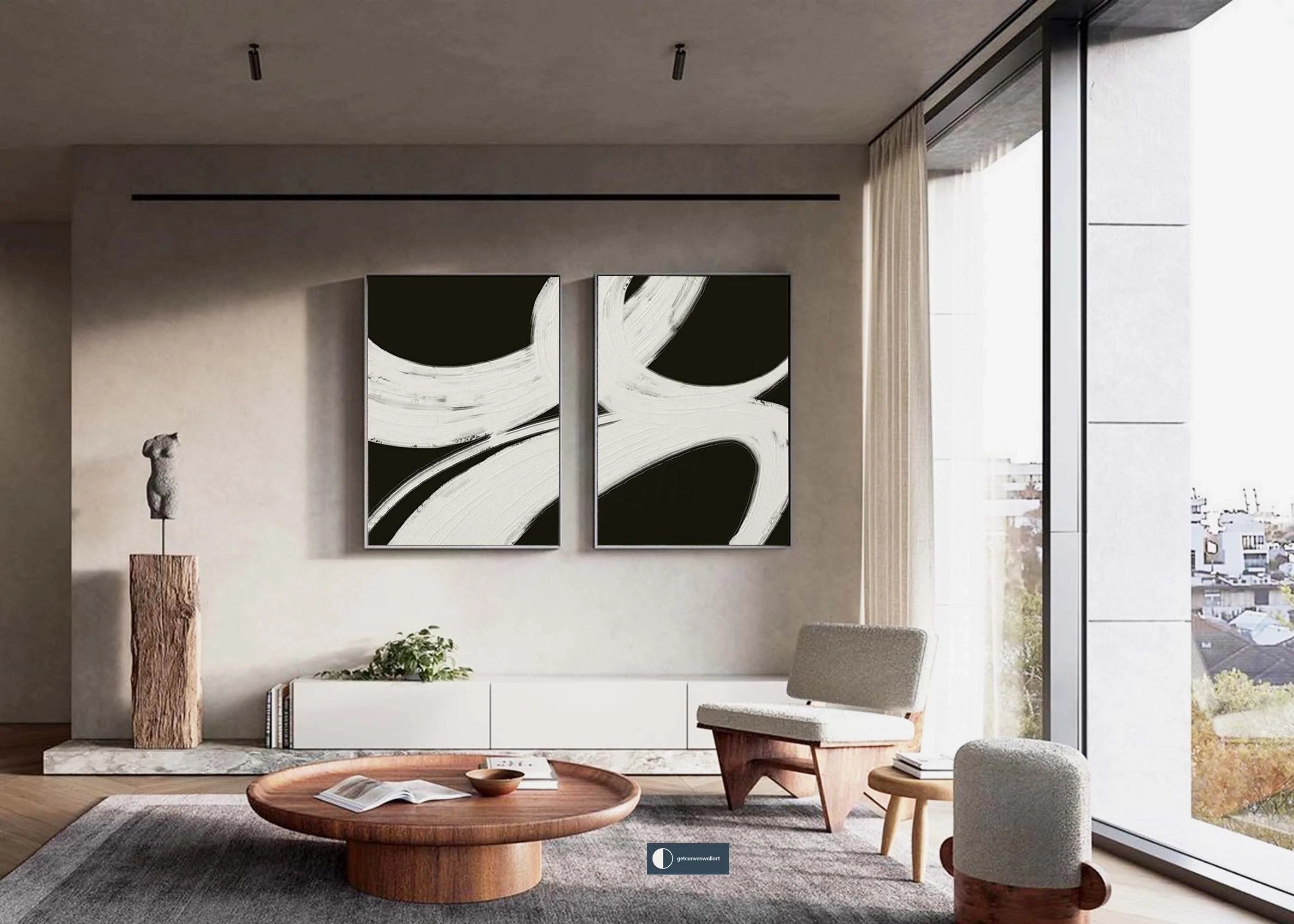 Abstract Tranquility Set of 2 #WS016