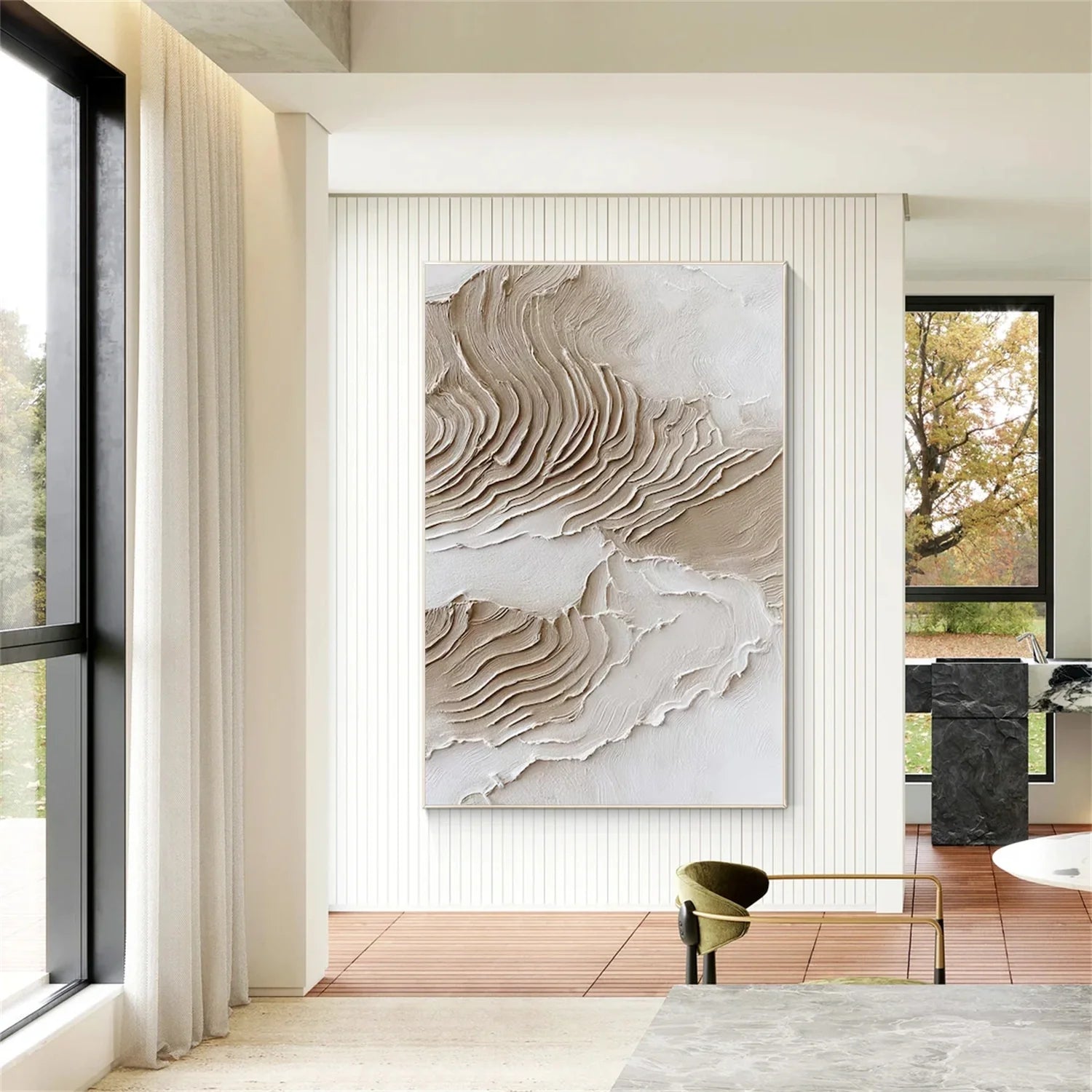 Minimalist Textured Canvas Art #MM295