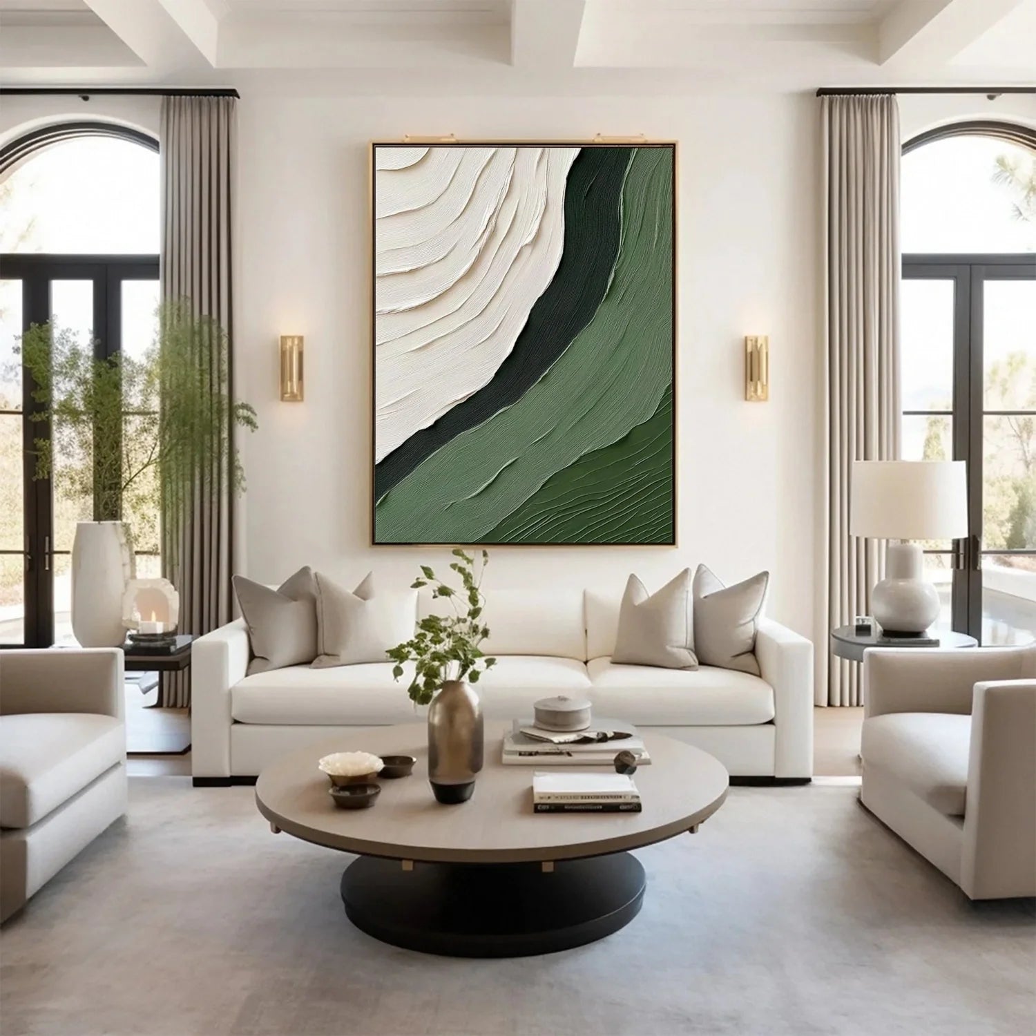 Green Minimalist Texture Art #GT044