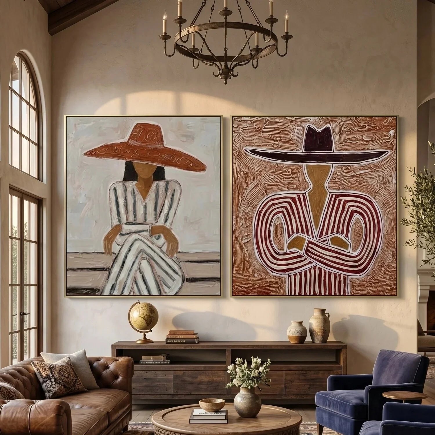 Vintage Americana Art Set of 2 #VA015