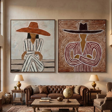Vintage Americana Art Set of 2 #VA015
