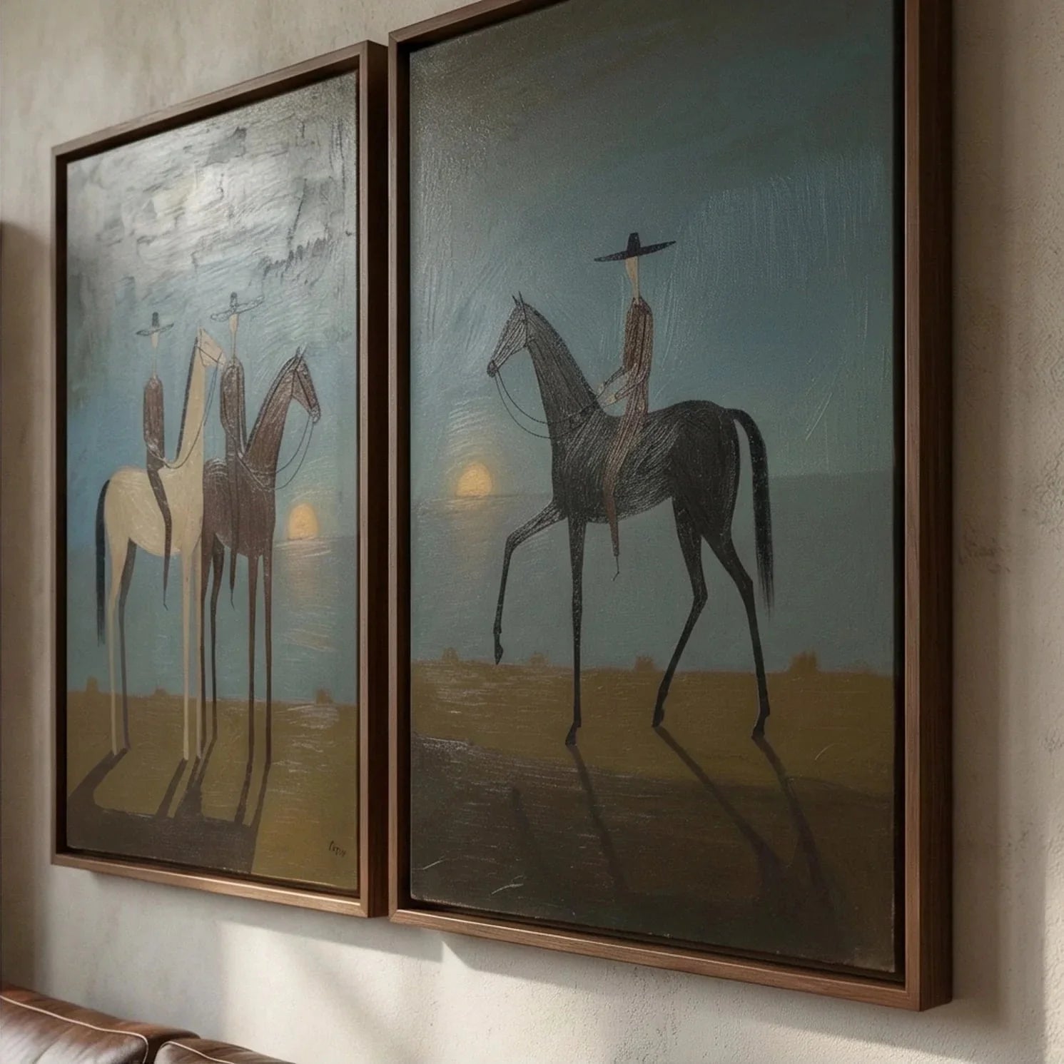 Vintage Americana Art Set of 2 #VA012