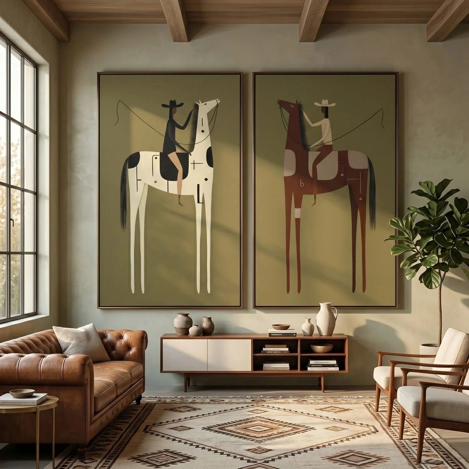 Vintage Americana Art Set of 2 #VA014