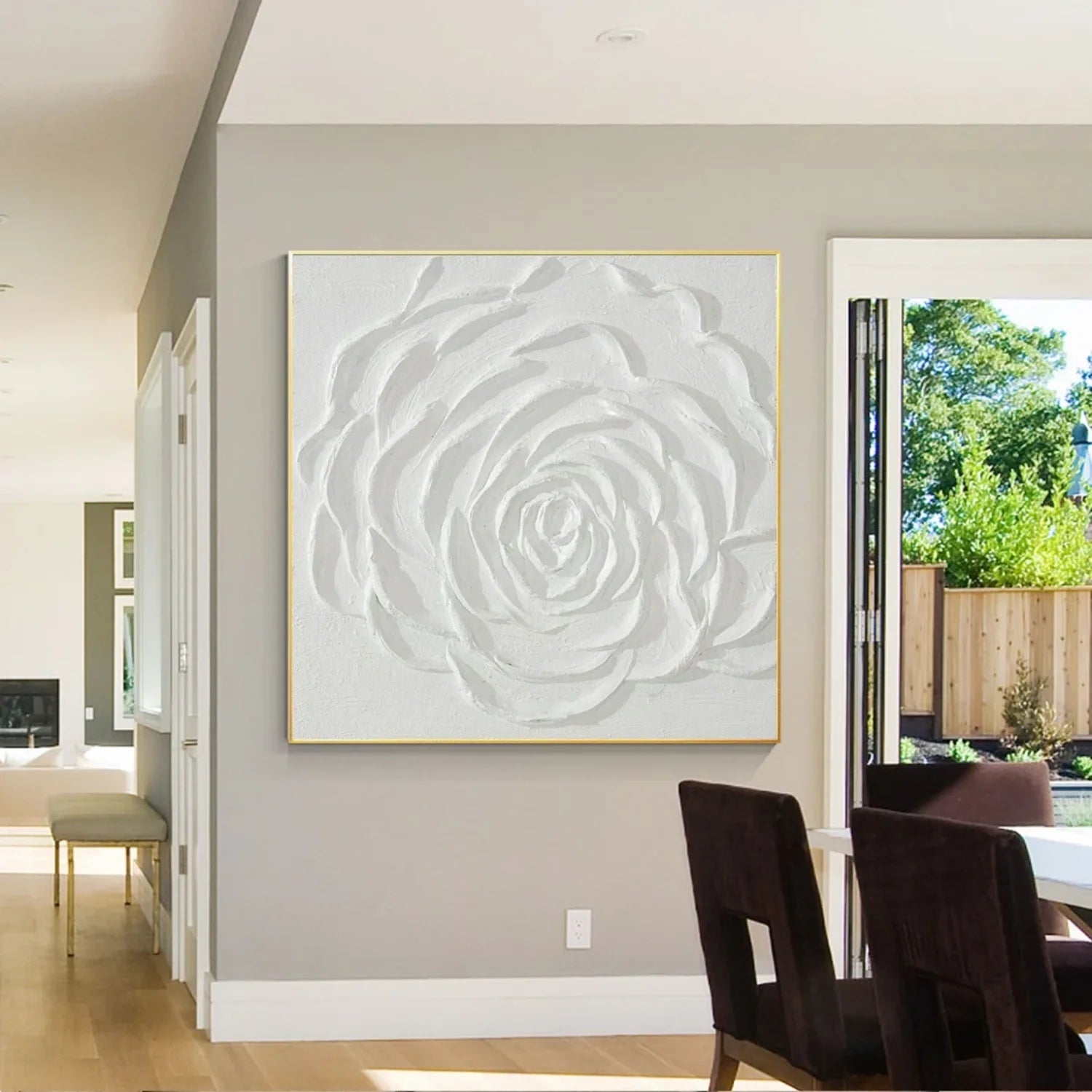 Flower & Tree Abstract Textured Wall Art #ML133