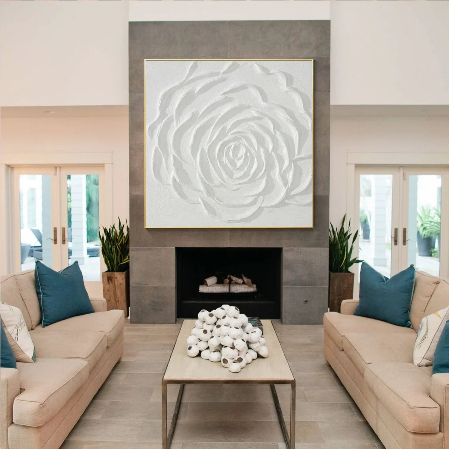 Flower & Tree Abstract Textured Wall Art #ML133