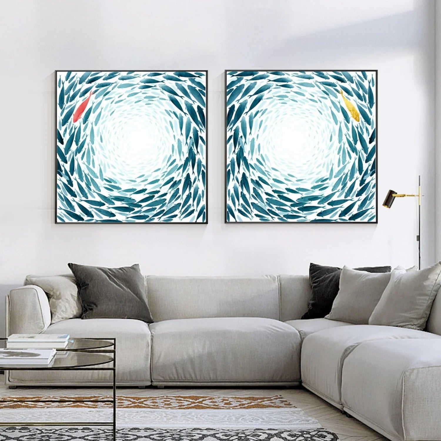 Abstract Canvas Art Set of 2 #WS636