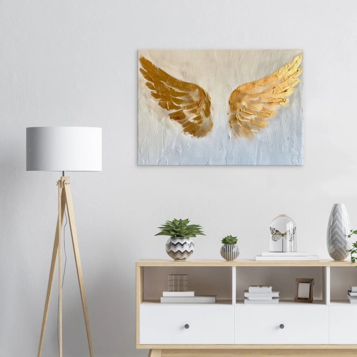 Abstract Angel Wing Textured Painting #AP054