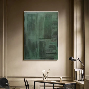 Green Minimalistic Textured Art #MM248