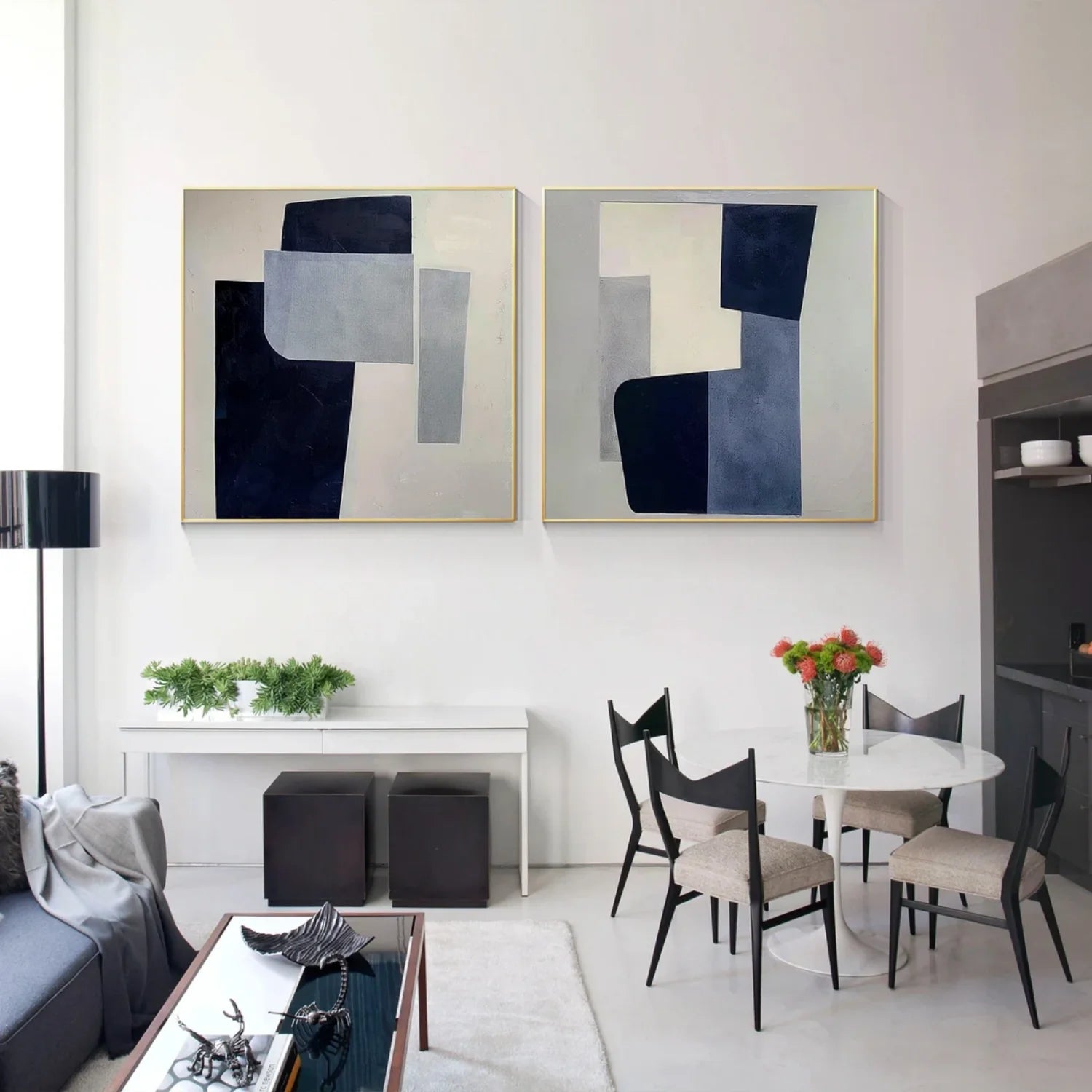 Abstract Canvas Art Set of 2 #WS632
