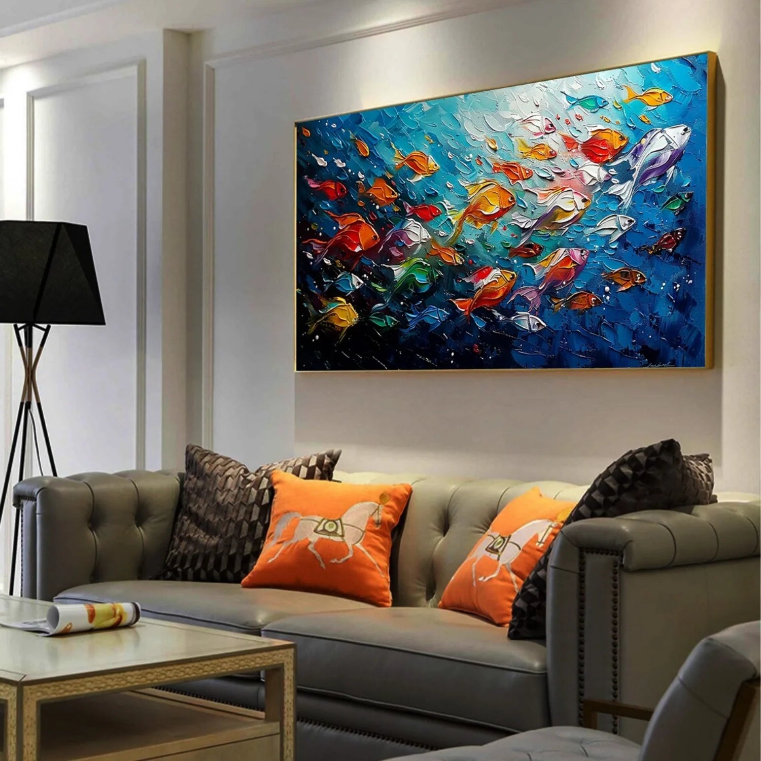 Abstract Animal Textured Wall Art #AL125