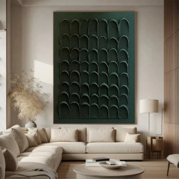 Green Minimalistic Textured Art #MM249