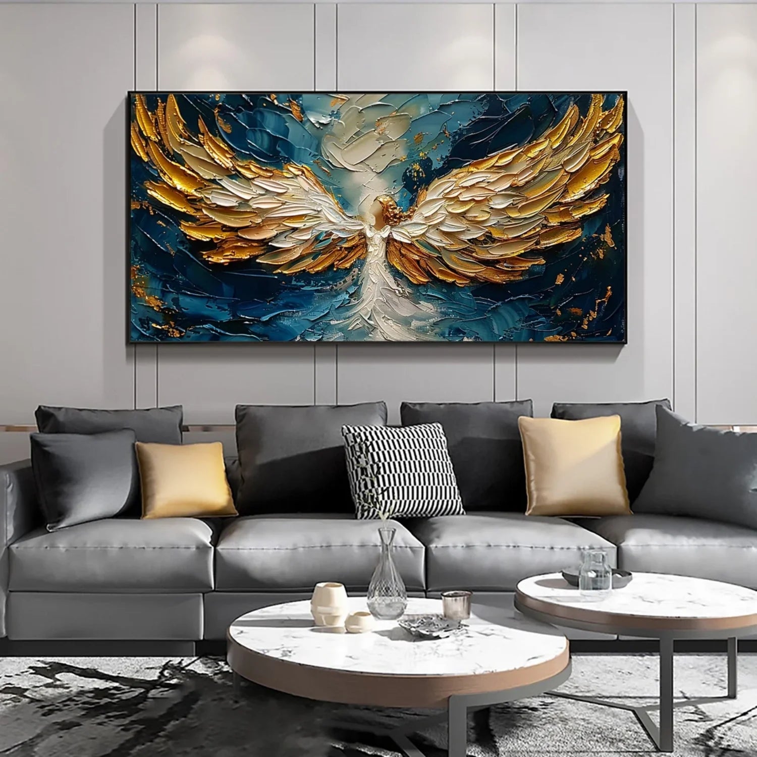Abstract Angel Wing Textured Painting #AP052