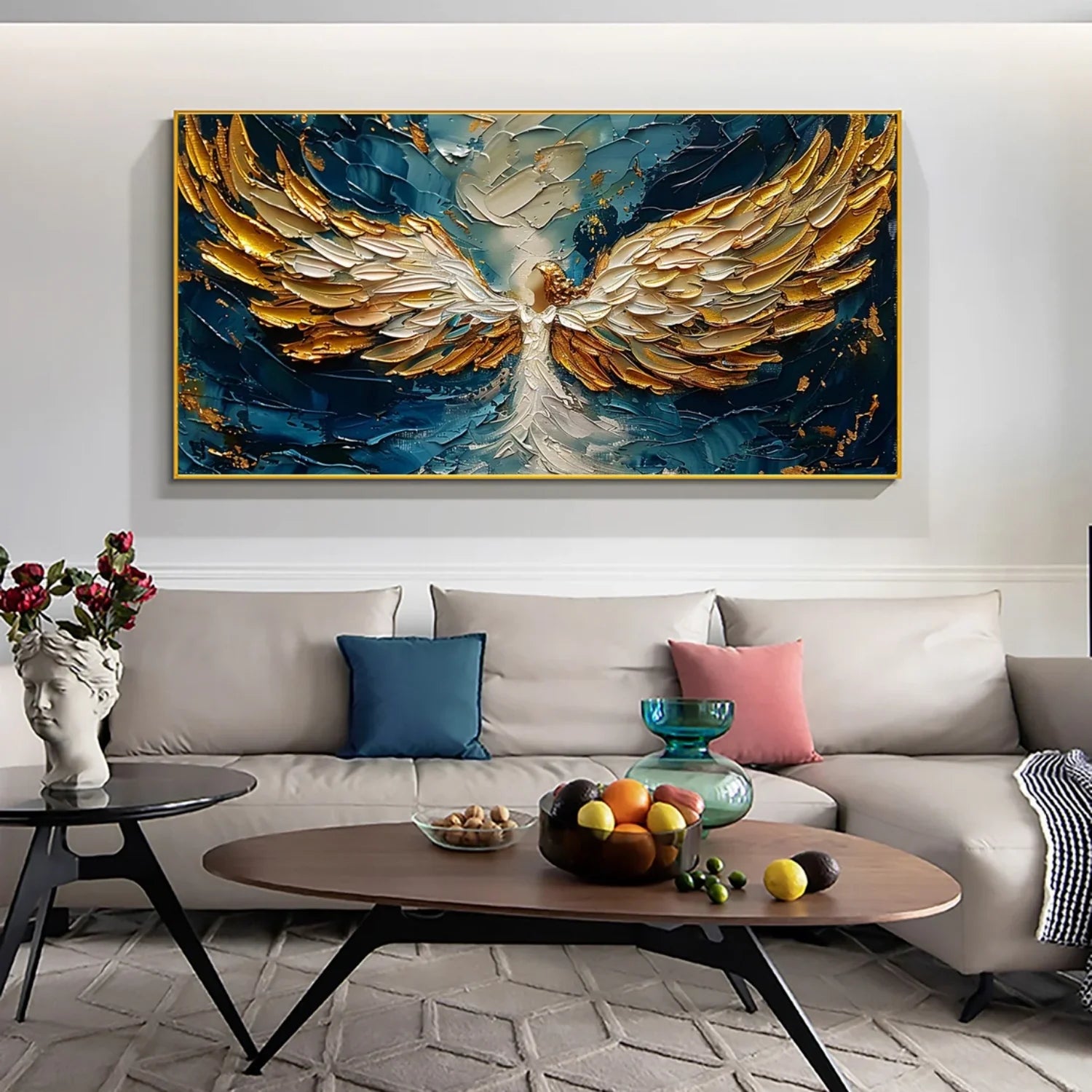 Abstract Angel Wing Textured Painting #AP052