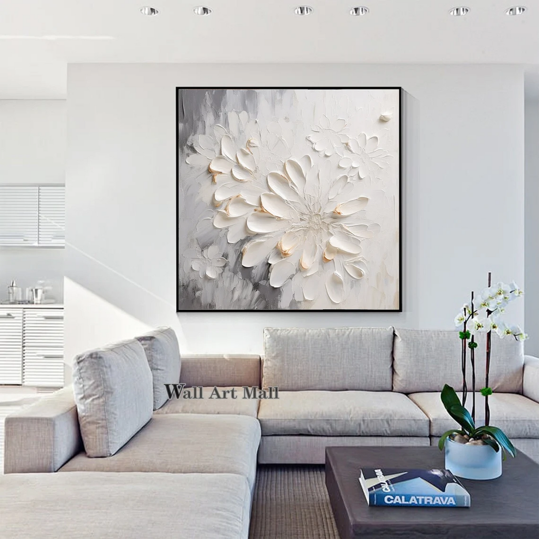 Flower & Tree Abstract Textured Wall Art #ML113