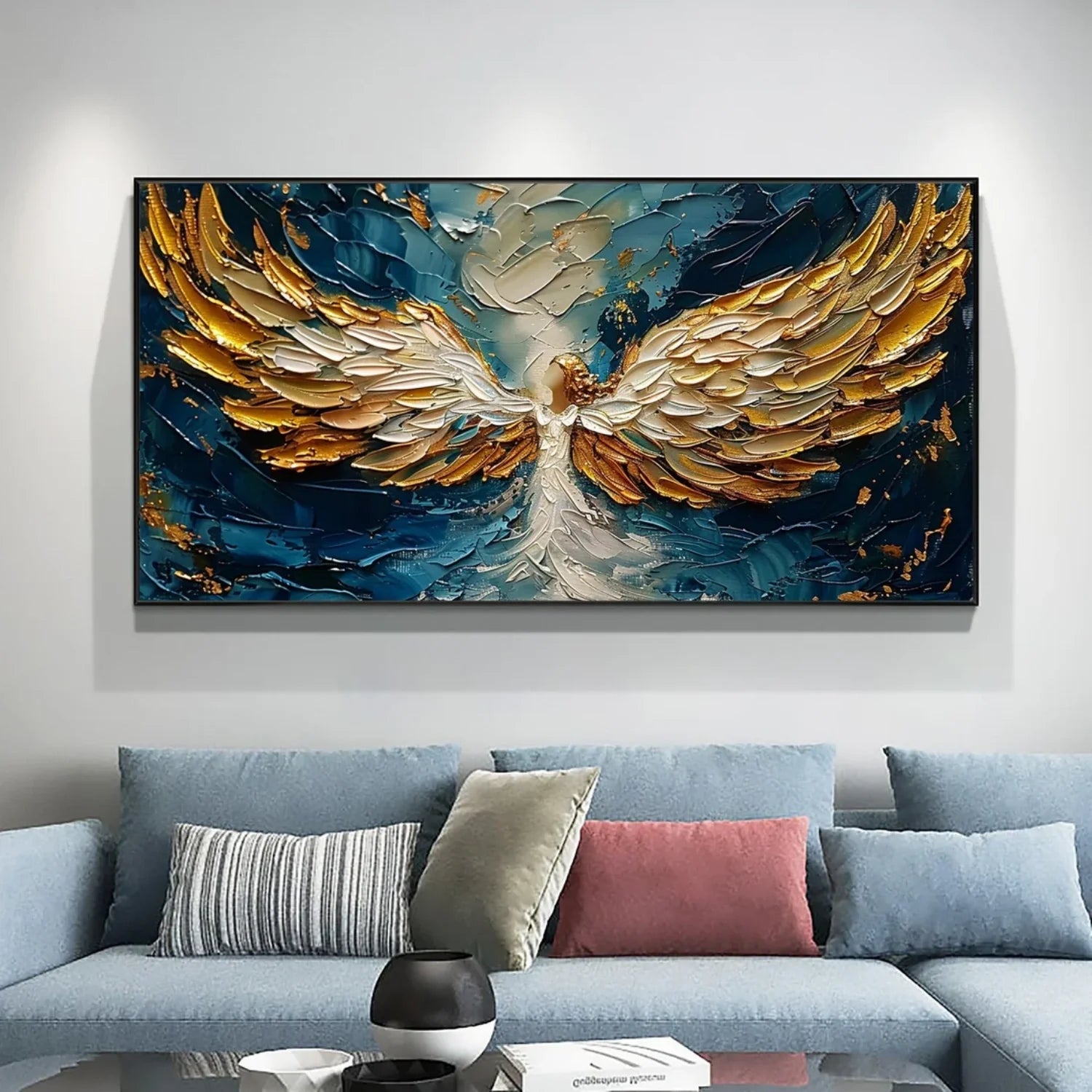 Abstract Angel Wing Textured Painting #AP052
