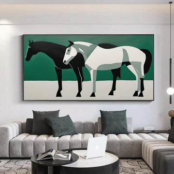 Abstract Animal Horse Wall Art #AL122