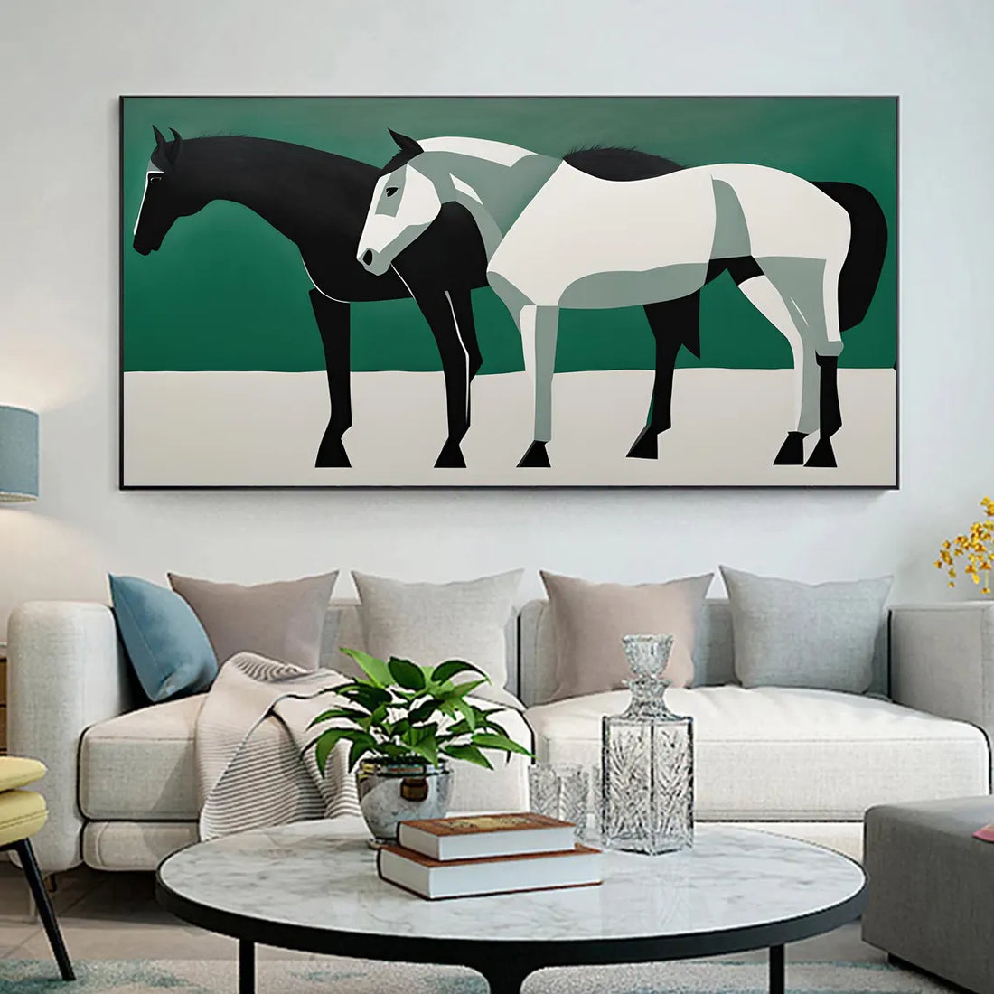 Abstract Animal Horse Wall Art #AL122