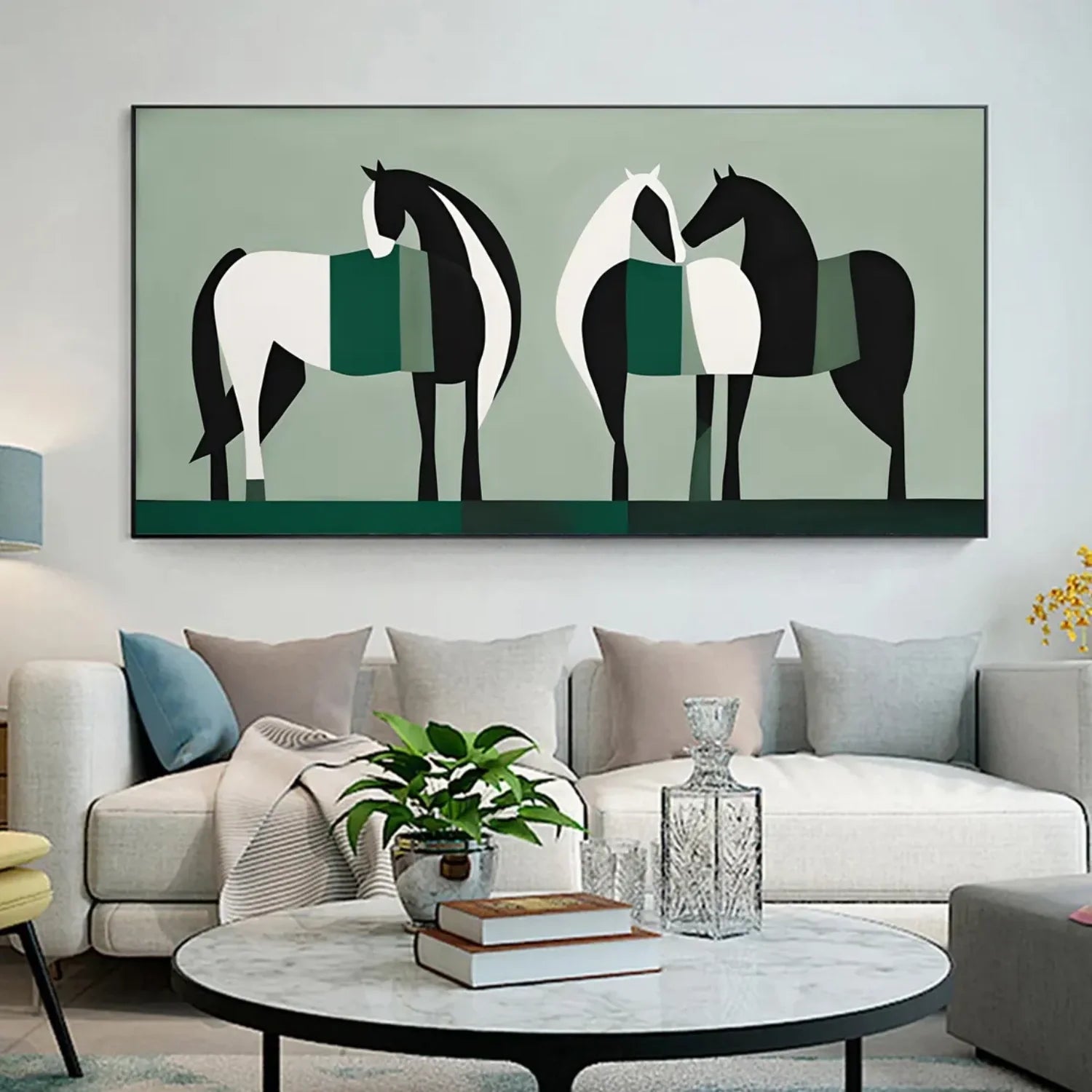 Abstract Animal Horse Wall Art #AL121