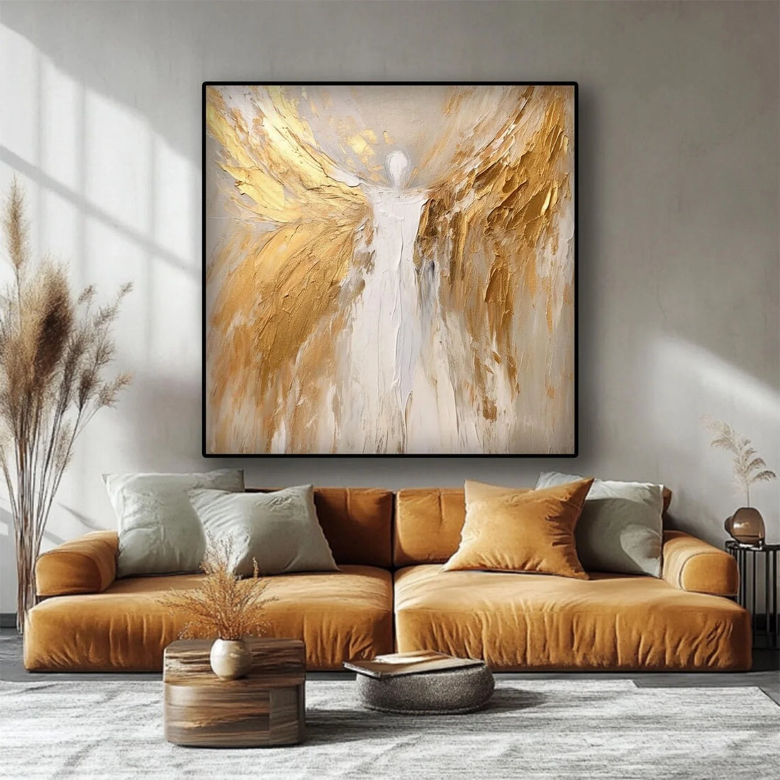 Abstract Angel Wing Textured Painting #AP049