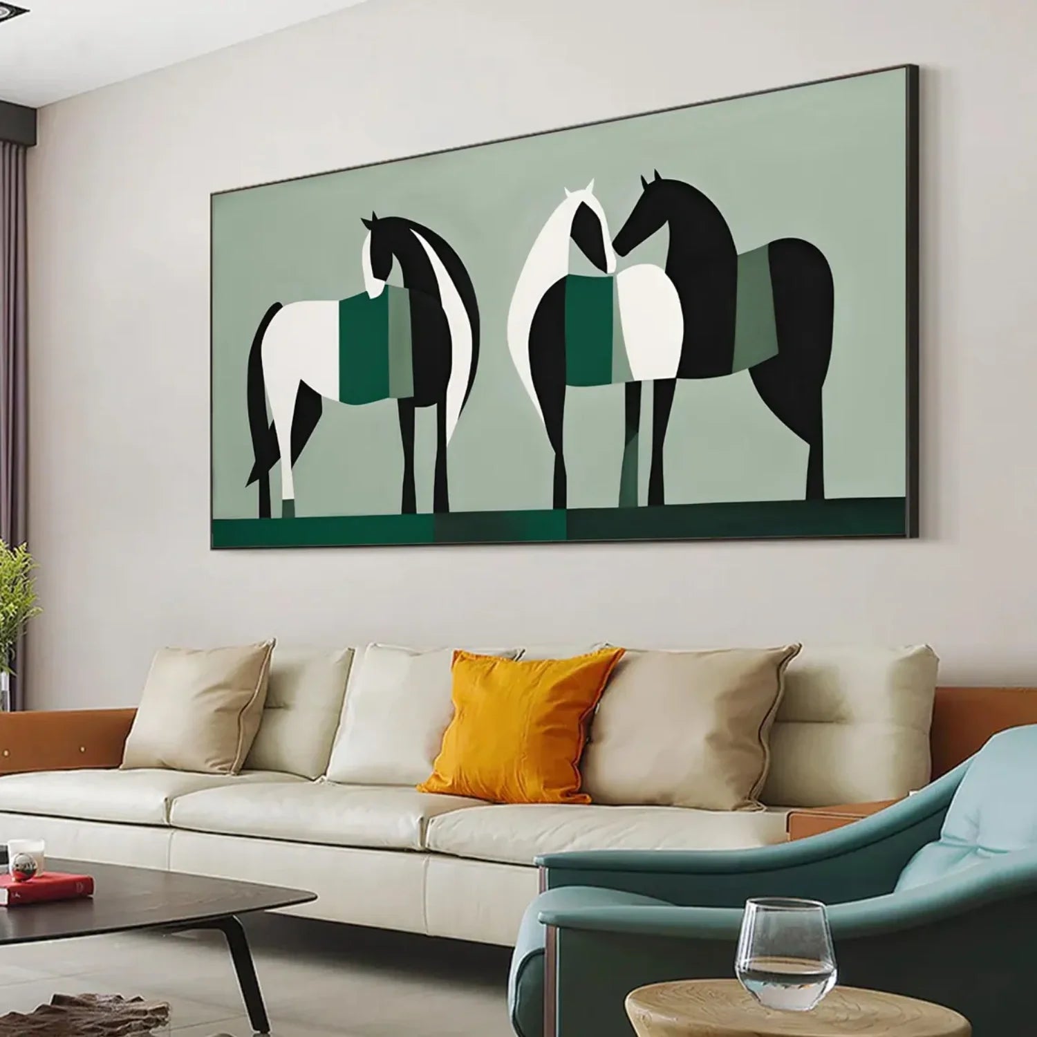 Abstract Animal Horse Wall Art #AL121