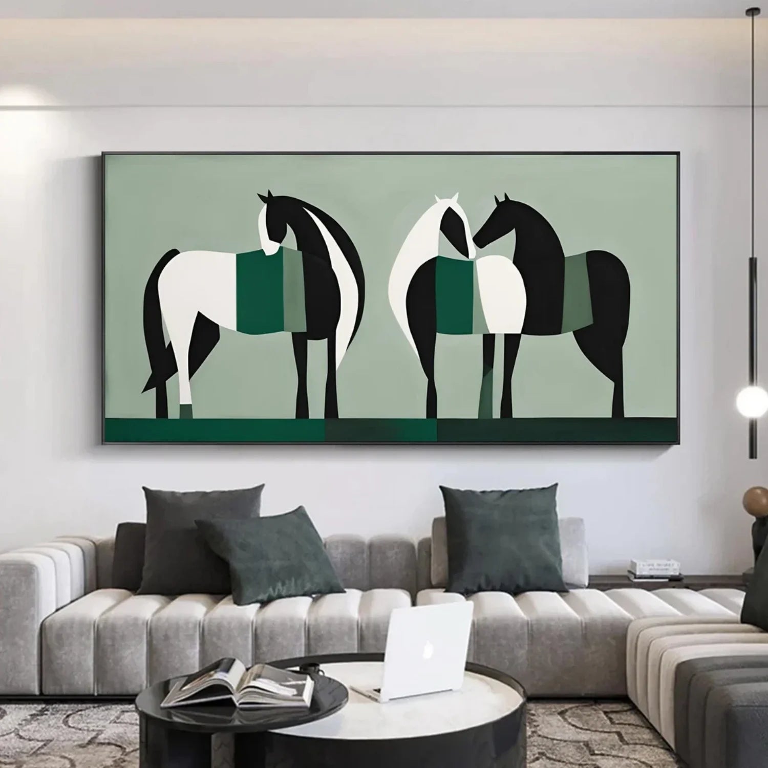 Abstract Animal Horse Wall Art #AL121