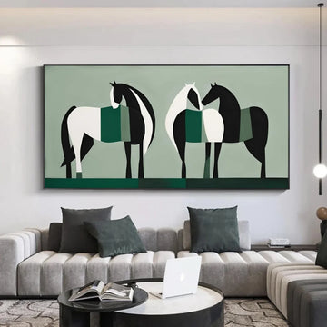 Abstract Animal Horse Wall Art #AL121