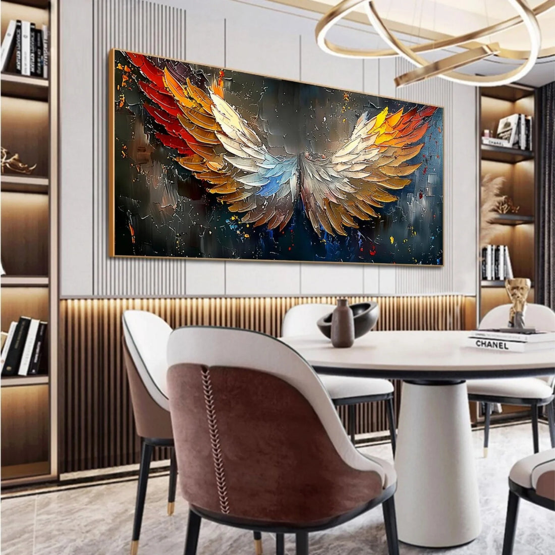 Abstract Angel Wing Textured Painting #AP053