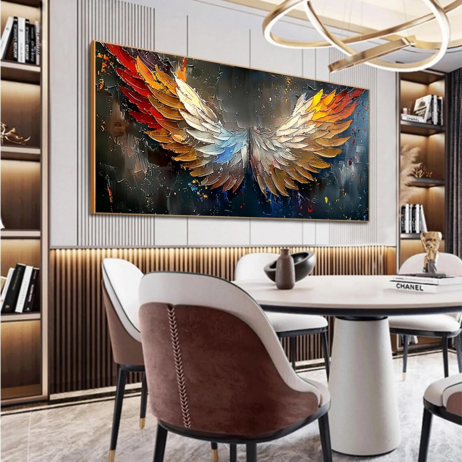 Abstract Angel Wing Textured Painting #AP053