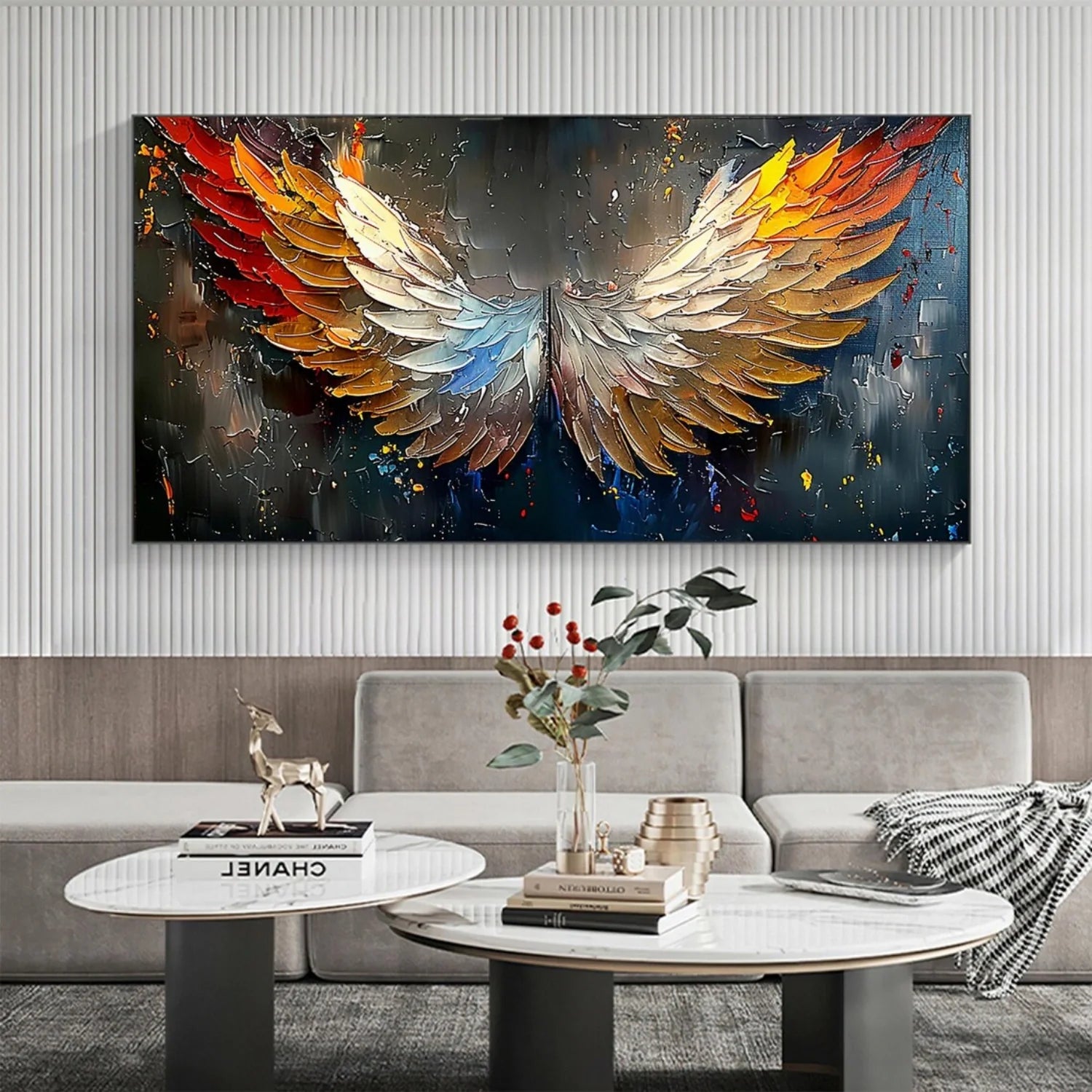 Abstract Angel Wing Textured Painting #AP053
