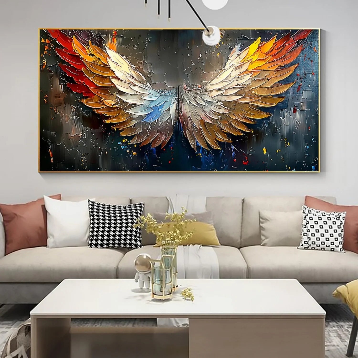 Abstract Angel Wing Textured Painting #AP053