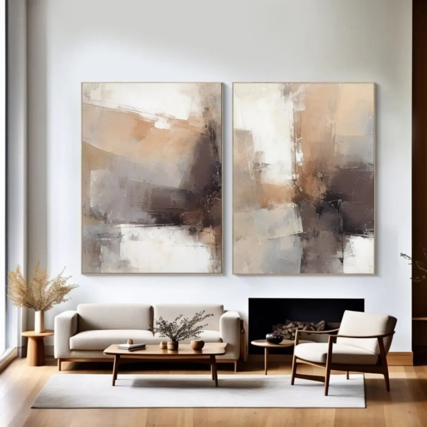 Wabi Sabi Canvas Art Set of 2 #WS619