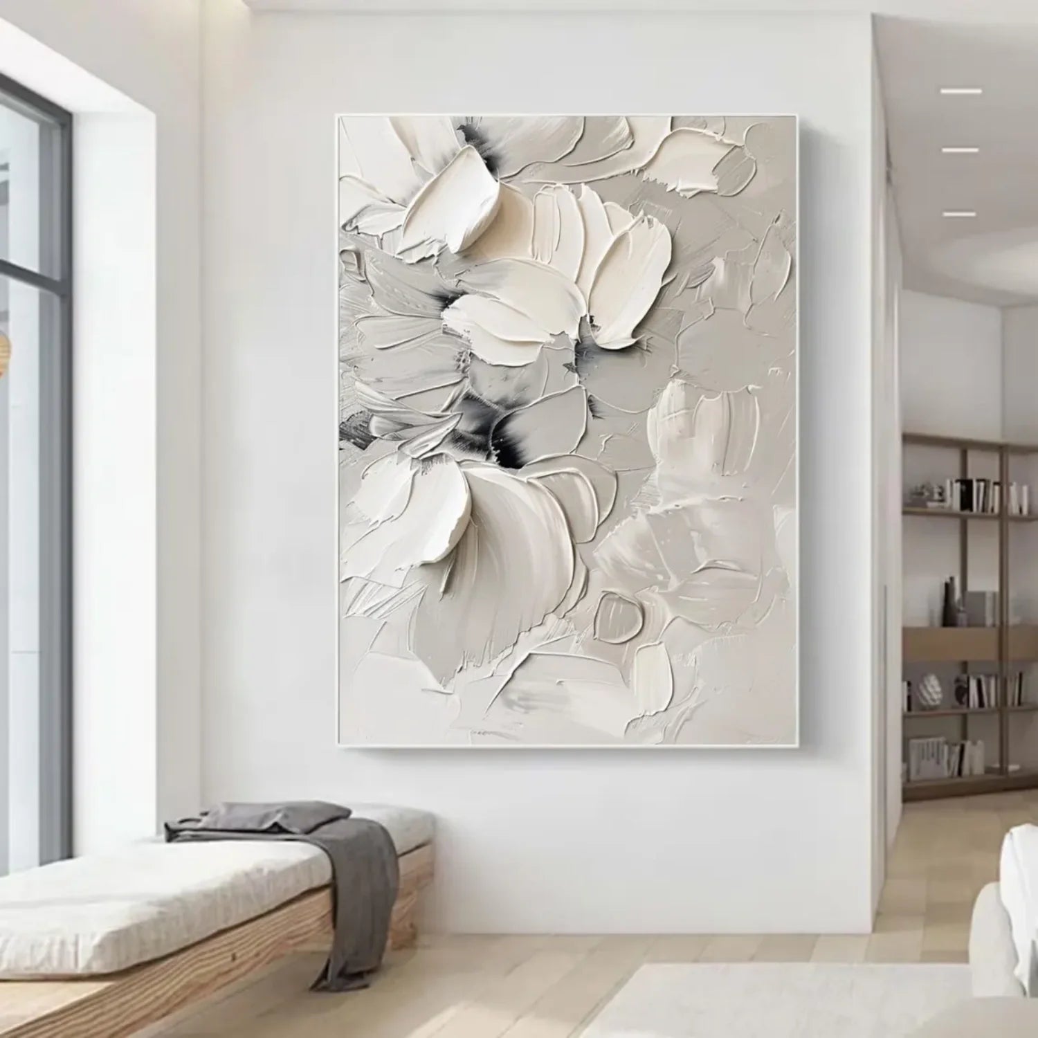 Flower & Tree Abstract Textured Wall Art #ML098
